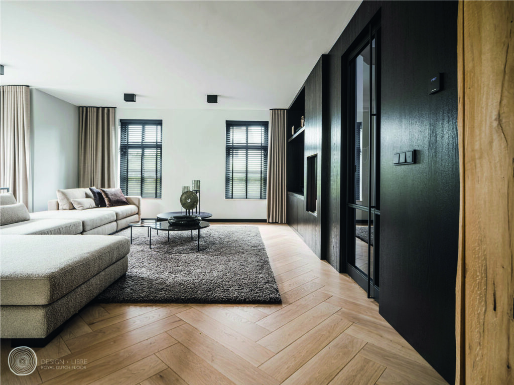 Parketvloer in luxe woonkamer