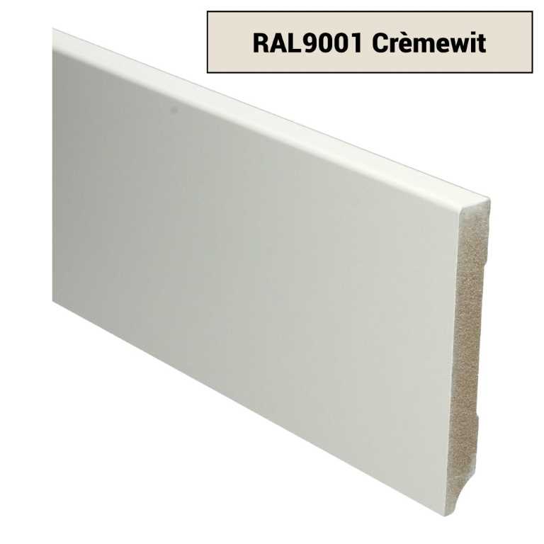 MDF Moderne plint 120x15 voorgelakt RAL 9001 - 15929